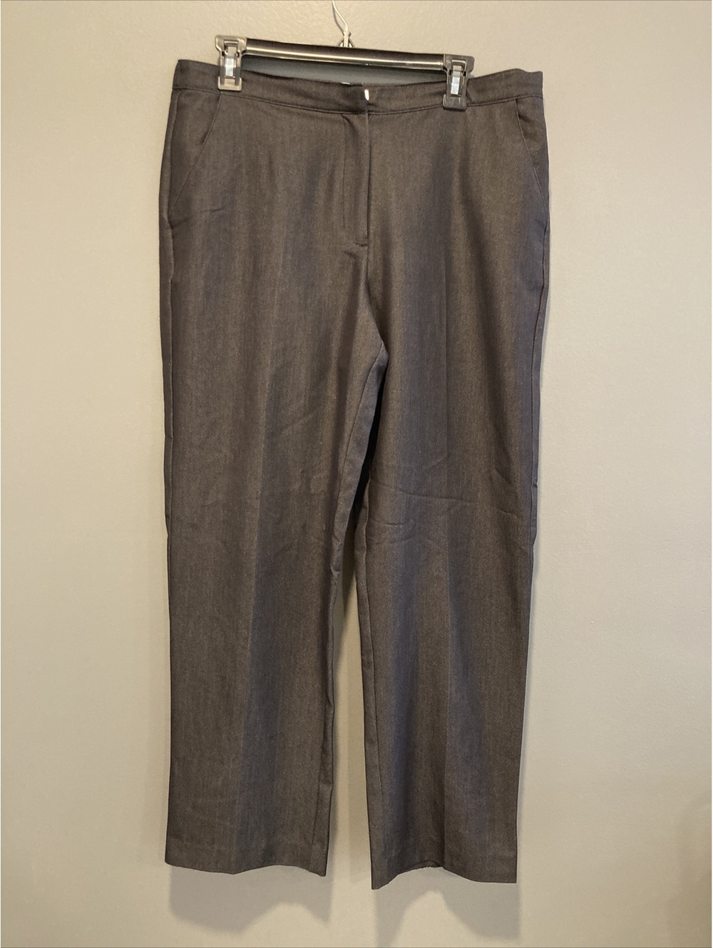 Kim Rogers Womens Size 12 Black Zippered Dress Slacks Pants MINT
